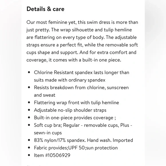 Wrap Silhouette One-Piece Swimsuit by Lands End - Picture 11 of 11